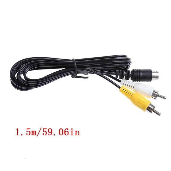 Composite RCA AV Cable Cord Stereo Composite Audio Video TV Adapter Cable For Genesis/MD Composite RCA AV Cable