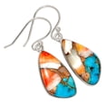 thumbnail image 1 of Composite Spiny Oyster Arizona Turquoise 925 Silver Earrings Jewelry ALLE-16372, 1 of 1