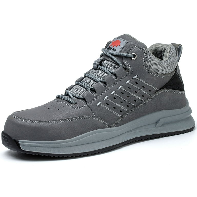 Composite Toe Safety Shoes for Men Women Lightweight Work Sneakers Leather Industrial Boots