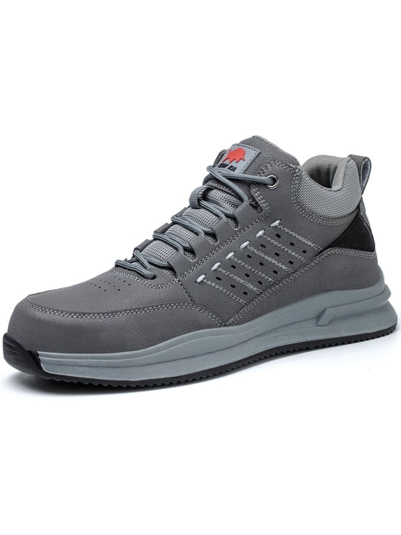 Composite Toe Safety Shoes for Men Women Lightweight Work Sneakers Leather Industrial Boots