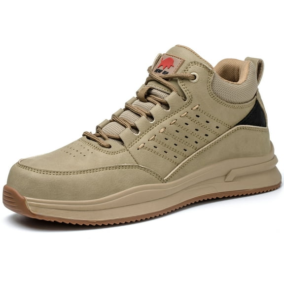 Composite Toe Safety Shoes for Men Women Lightweight Work Sneakers Leather Industrial Boots