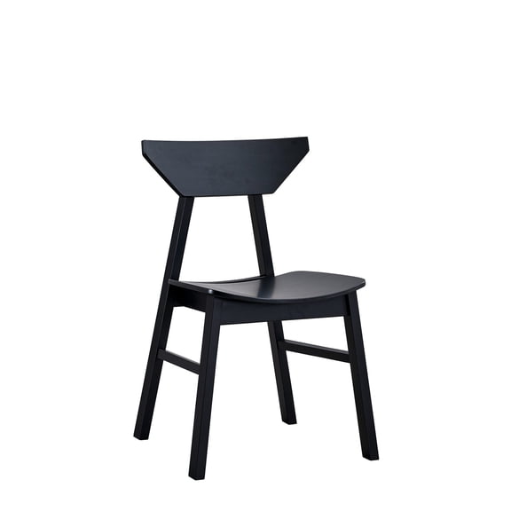 Composite Wood Side Chairs in Black Finish / Aesthetic for Modern Homes