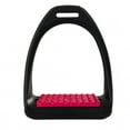 thumbnail image 1 of Shires Compositi Reflex Stirrups - Lightweight Shock-Absorbing Wide Tread - 4.75" Raspberry Adult (4.75), 1 of 9