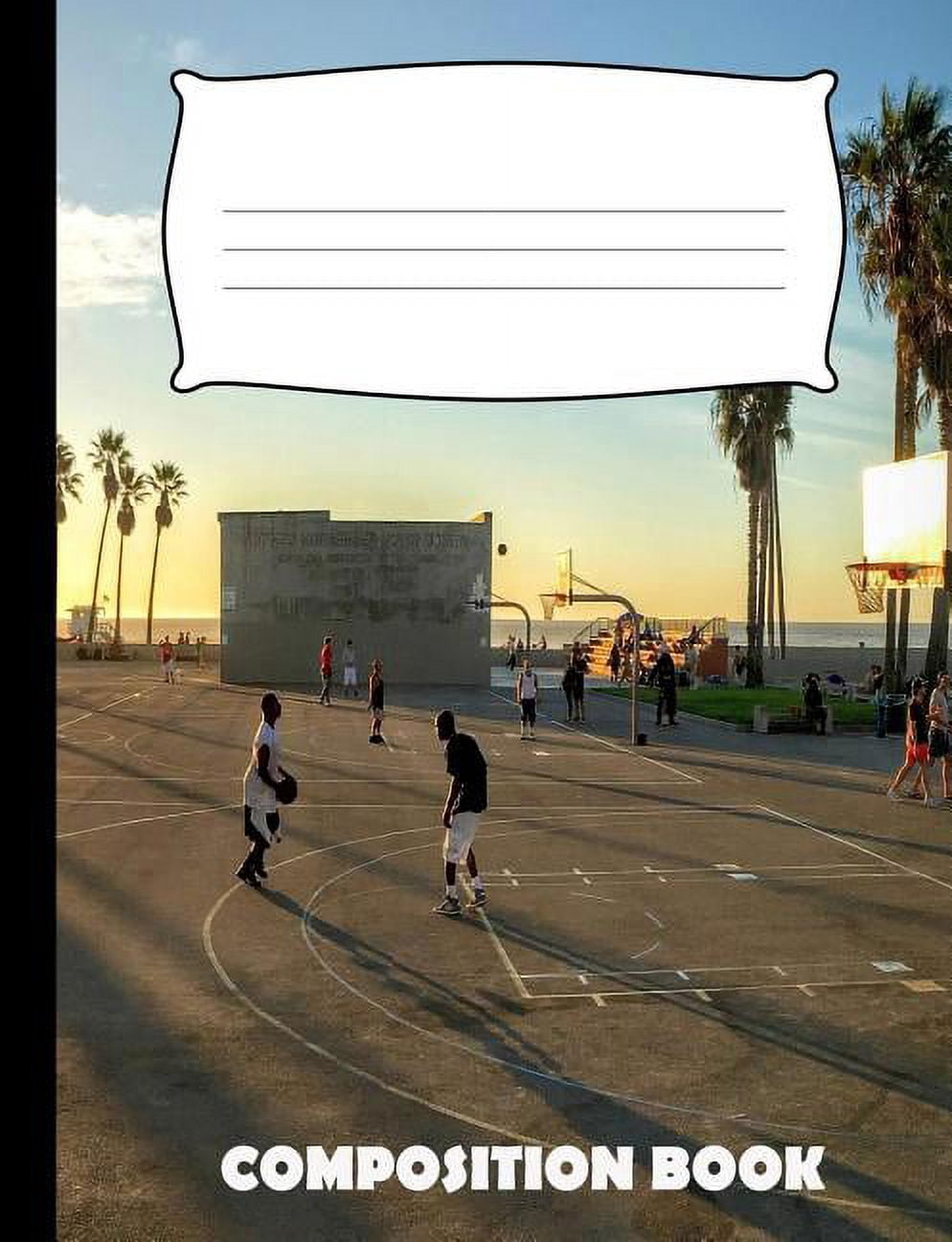 Composition Book: Basketball Composition Notebook Wide Ruled (Paperback)