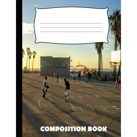 Composition Book: Basketball Composition Notebook Wide Ruled (Paperback)