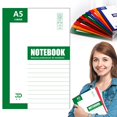 thumbnail image 1 of Composition Book,Composition Notebook Bulk with Spines,Lined College Ruled Travel Journals For Office,5 Pastel Colors,1PC,Green 1,A5 40sheets, 1 of 8