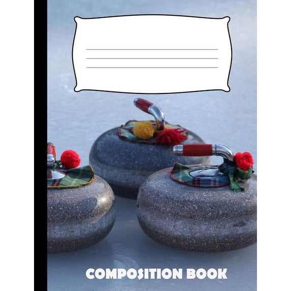 Composition Book: Curling Composition Notebook Wide Ruled (Paperback)