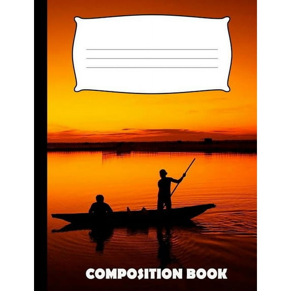 Composition Book: Fishing Composition Notebook Wide Ruled (Paperback)