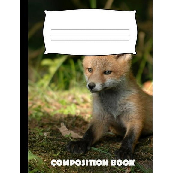 Composition Book: Fox Composition Notebook Wide Ruled (Paperback)