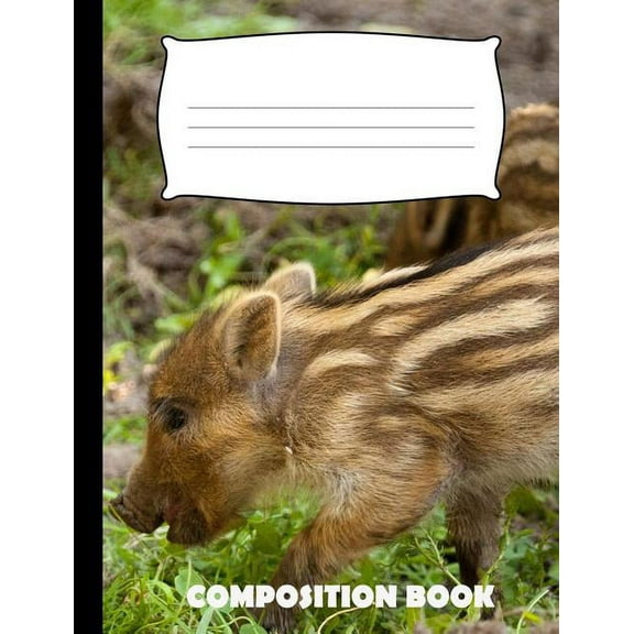 Composition Book: Hog Composition Notebook Wide Ruled (Paperback)