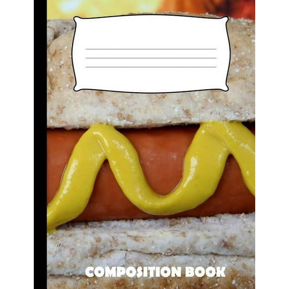 Composition Book: Hotdog Composition Notebook Wide Ruled (Paperback)