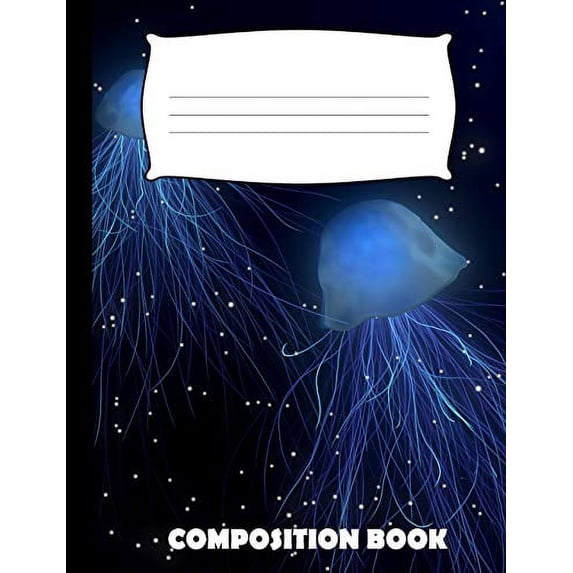 Composition Book: Jellyfish Composition Notebook Wide Ruled (Paperback)