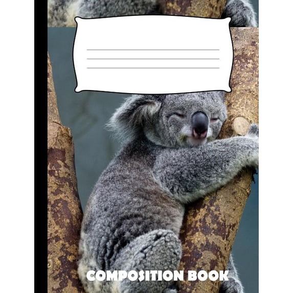 Composition Book: Koala Composition Notebook Wide Ruled (Paperback)