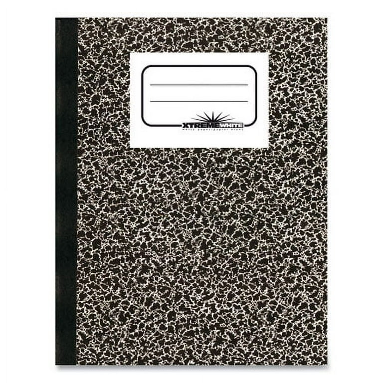 Composition Book, Medium/College Rule, Black Marble Cover, (80) 10 x 7.88 Sheets Composition Book, Medium/College Rule, Black Marble Cover, (80) 10 x 7.88 Sheets