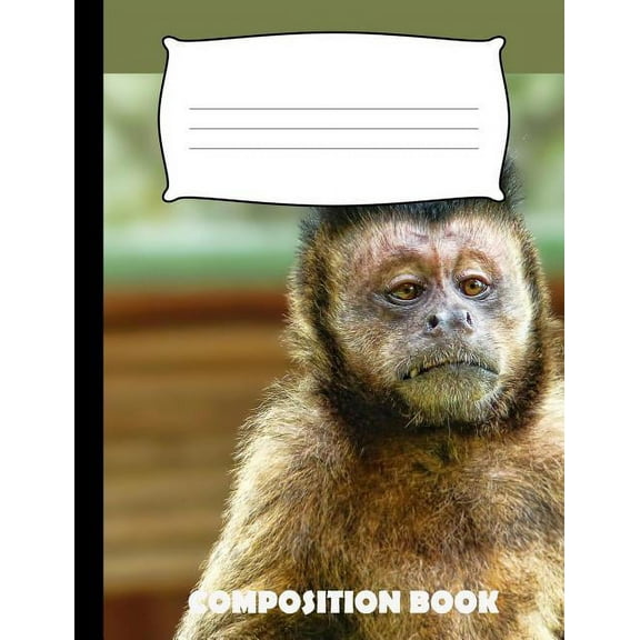 Composition Book: Monkey Composition Notebook Wide Ruled (Paperback)