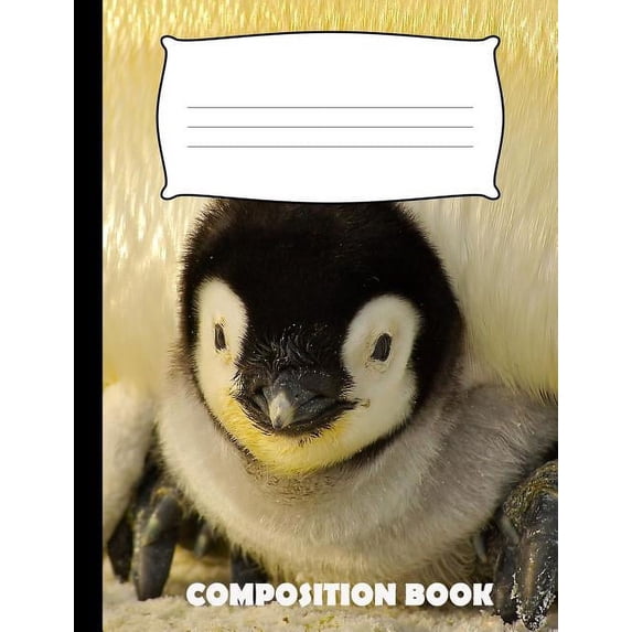 Composition Book: Penguin Composition Notebook Wide Ruled (Paperback)