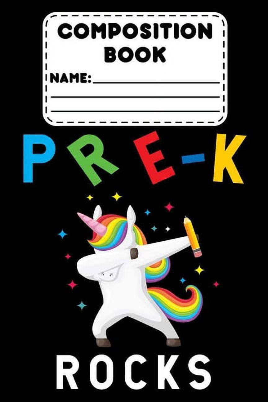 Composition Book PreK Rocks Back To School Supplies, Preschool