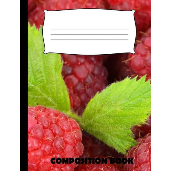 Composition Book: Raspberry Composition Notebook Wide Ruled (Paperback)