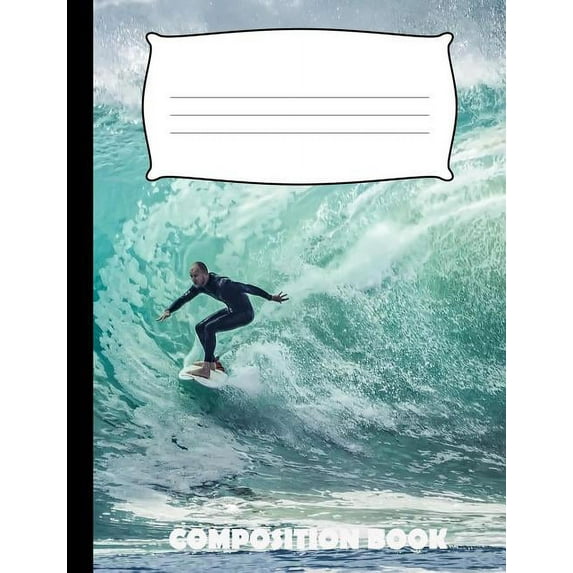 Composition Book: Surfing Composition Notebook Wide Ruled (Paperback)