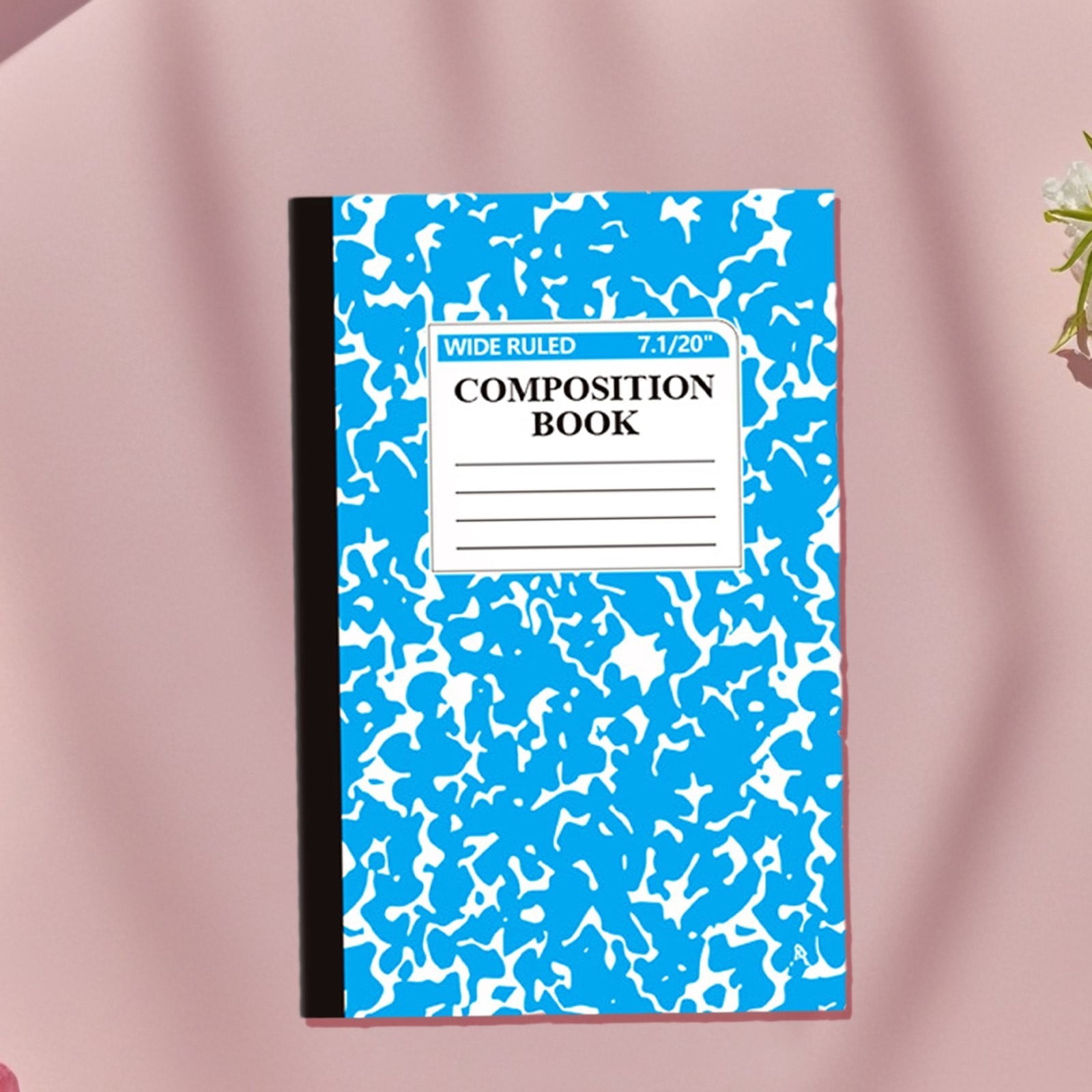 Composition Book Wide Ruled 100 Sheet, Premium Blue Marble Notebook, 1 ...