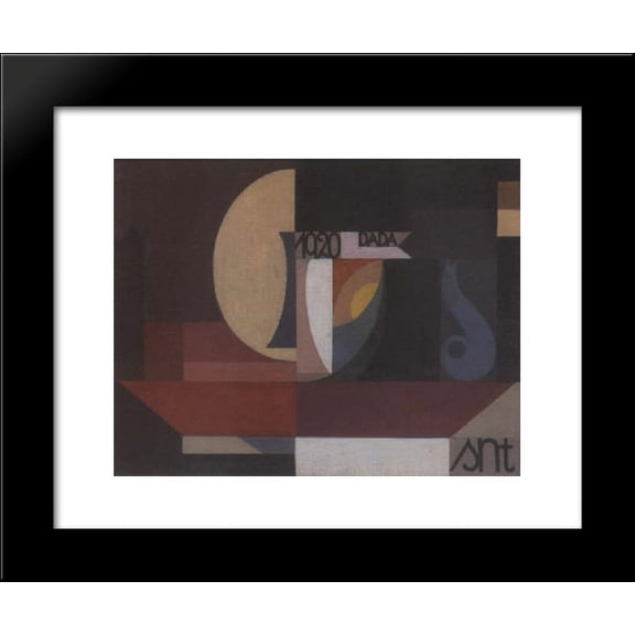 Composition Dada 20x24 Framed Art Print by Sophie Taeuber-Arp