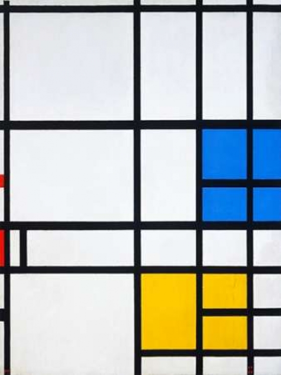 Composition London Canvas Art - Piet Mondrian (22 x 28)