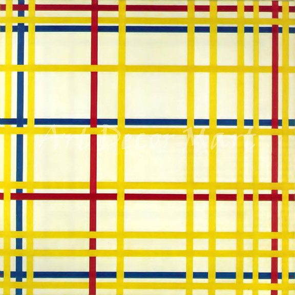 Composition NYC- Mondrian - CANVAS OR FINE PRINT WALL ART