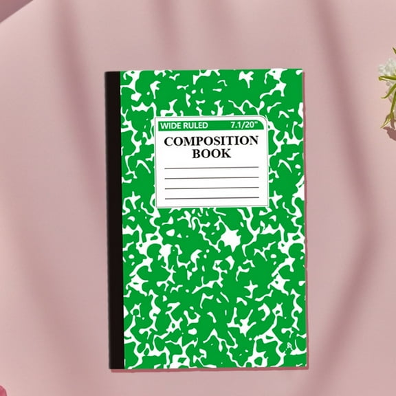 Composition Notebook, 1 Pack A5 Wide Ruled Composition Books Bulk, Marble Journal Notebooks for College Office, Size 5.5 X 8.3 In