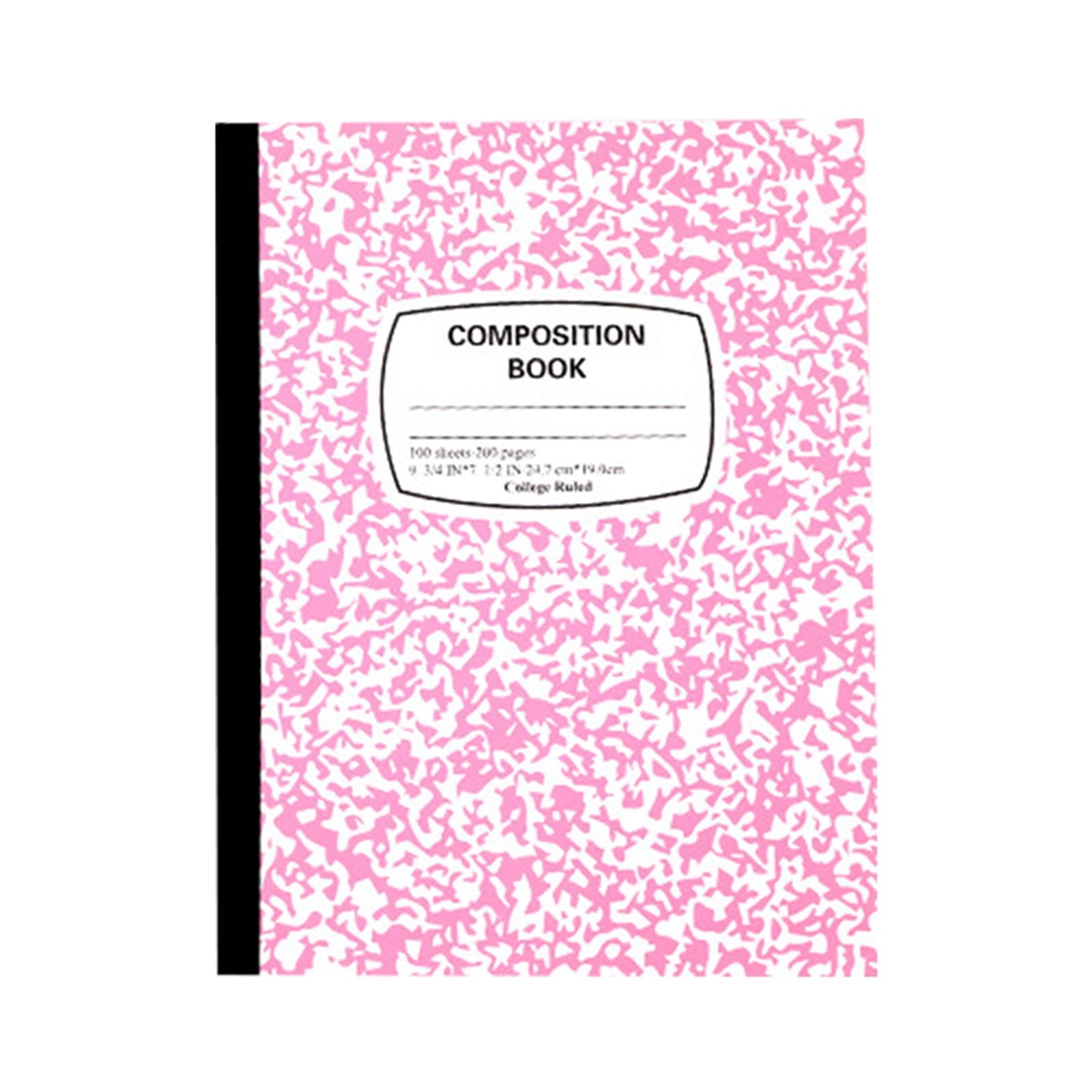 Composition Notebook 1 Pack Wide Ruled 100 Sheets Marble Cover 9.75x7.5in Sewn Binding