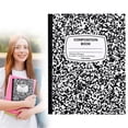 thumbnail image 1 of Composition Notebook B5 Lined Sewn Notebook, Divided Layout Journal with Hardcover Binding for Study Work Note Taking Composition Notebook College Ruled, 1 of 9