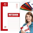 thumbnail image 1 of Composition Notebook Bulk,Lined College Ruled Travel Journals For Office,4 Pastel Colors,1PC,Red, 1 of 8