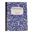 thumbnail image 1 of Composition Notebook, College Ruled Composition Book, Marble Composition Notebooks for Home Office Classroom Supplies, 100 Sheets per Comp Book, Hard Cover, Sewn Binding, 9.8" x 7.5", Blue, 1 of 6