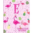 thumbnail image 1 of Composition Notebook E: Pink Flamingo Initial E Composition Wide Ruled Notebook (Paperback), 1 of 1
