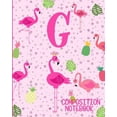 thumbnail image 1 of Composition Notebook G: Pink Flamingo Initial G Composition Wide Ruled Notebook (Paperback), 1 of 1