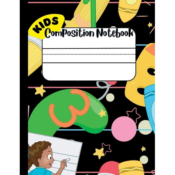 Composition Notebook for Kids: Draw and Write Journal for kids with Cut and Paste picture writing prompts, Fry's Sight Word List and Penmanship Practice (Paperback)