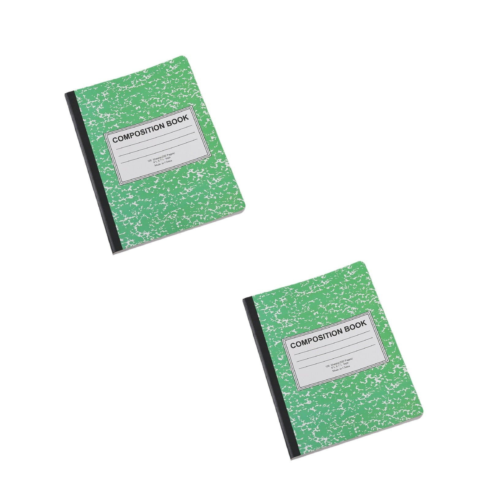 Composition Notebook, Marble Cover, 2pcs College Ruled Writing ...