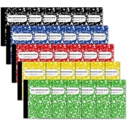 Composition Notebook, Mini Sized 30 Pack 5 Colors Narrow Ruled Mini Composition Books Bulk by Feela, Small Pocket Marble Cute Journal Notebooks, Pocket Sized 4.5 x 3.25 in