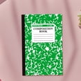 thumbnail image 1 of Composition Notebook, Wide Ruled Composition Book, Marble Composition Notebooks for Note Taking, 30 Sheets/60 Pages, Hard Cover, Sewn Binding, Classroom Must Haves, Office Supplies(Green), 1 of 7