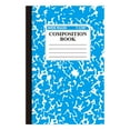 thumbnail image 1 of Denhf Composition Notebook, Wide Ruled Composition Book, 30 Sheets/60 Pages, Marble Cover, Sewn Binding, Classroom Must Haves, 8.3" x 5.5", Blue, 1 of 8