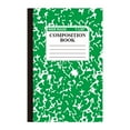 thumbnail image 1 of Composition Notebook, Wide Ruled Composition Book, Cute Lined Journaling Notebooks for Note Taking, 30 Sheets/60 Pages, Marble Cover, Sewn Binding, Green, 1 of 9