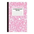 thumbnail image 1 of Composition Notebook, Wide Ruled Composition Book, Cute Lined Journaling Notebooks for Work, 30 Sheets per Book, Marble Cover, Classroom Must Haves, Office Supplies, 8.3" x 5.5", Pink, 1 of 9