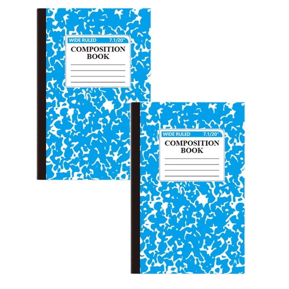 Composition Notebook, Wide Ruled Journal Composition Book, Primary Composition Notebook, Marble Cover Notebooks for Drawing and Writing, 60 Pages (30 Sheets), 5.5" x 8.27"