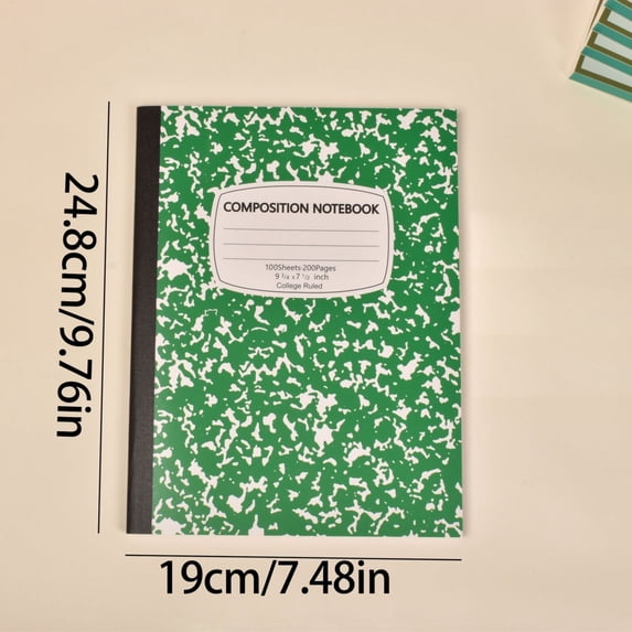 Composition Notebook Wide Ruled Wide Ruled Paper Writing Book Mead Notebook Notebooks for Work Marble Composition Notebook Composition Books Mead Primary Journal Journaling Notebooks 200 pages
