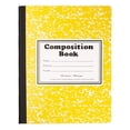 thumbnail image 1 of Composition Notebooks College Ruled Assorted Colors 200 Pages/100 Sheets Marble Pattern Cover Composition Books Marble Journal Notebooks for Home Work Office, Yellow, 1 of 4