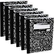 Composition Notebooks, College Ruled Paper Writing Journals, Marble Cover College Ruled Composition Books, 100 Sheets - 6 Pack