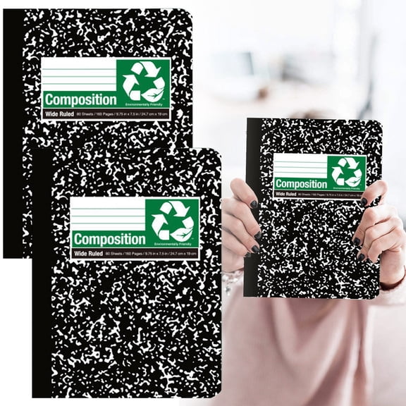 Composition Notebooks Marble Print Composition Notebook Bound Notebook Classroom Essentials Aesthetic Composition Notebook Office Supplies Journal Notebook Loose-leaf Notebook,2pc