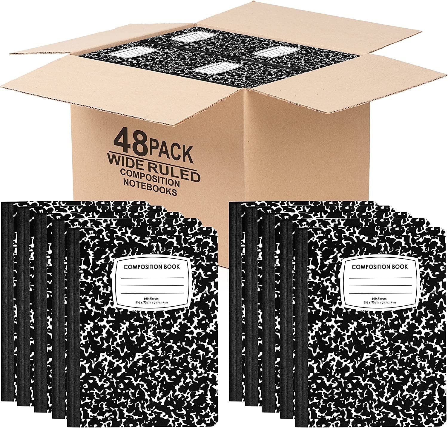 Composition Notebooks, Wide Ruled Composition Notebook, Hard Cover