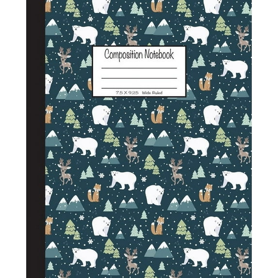 Composition Paper Composition Notebook: 7.5 x 9.25, Wide Ruled 100 Sheets