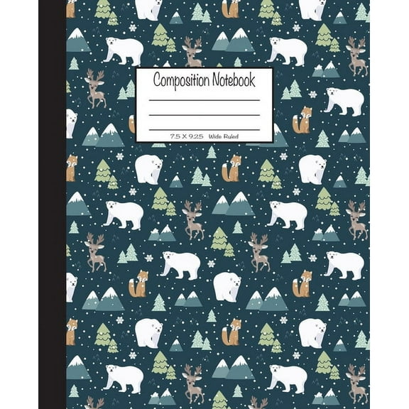 Composition Paper Composition Notebook: 7.5 x 9.25, Wide Ruled 100 Sheets