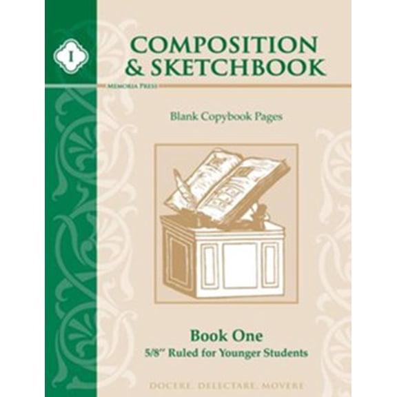 Composition & Sketchbook Book 1, 5/8" Ruled For Younger Students